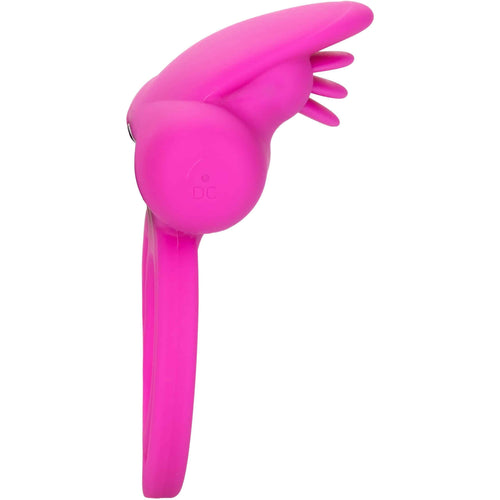 CalExotics® Dual Clit Flicker/Cock Ring – Rose image 1