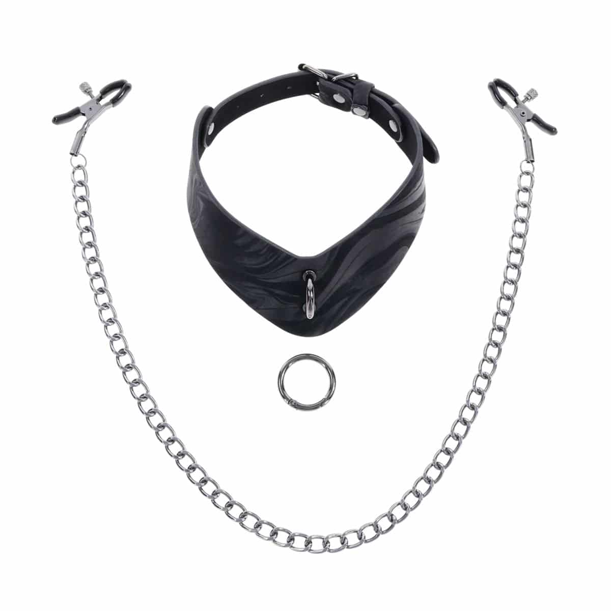 SportSheets Velvet Noir Collier et amovible Serrures image 3
