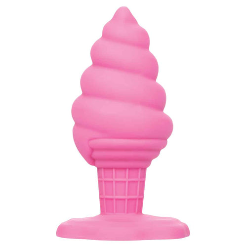CalExotics® – Boutons coquins – Cône de crème glacée Yum Bum - Plug anal silicone - Rose image 0