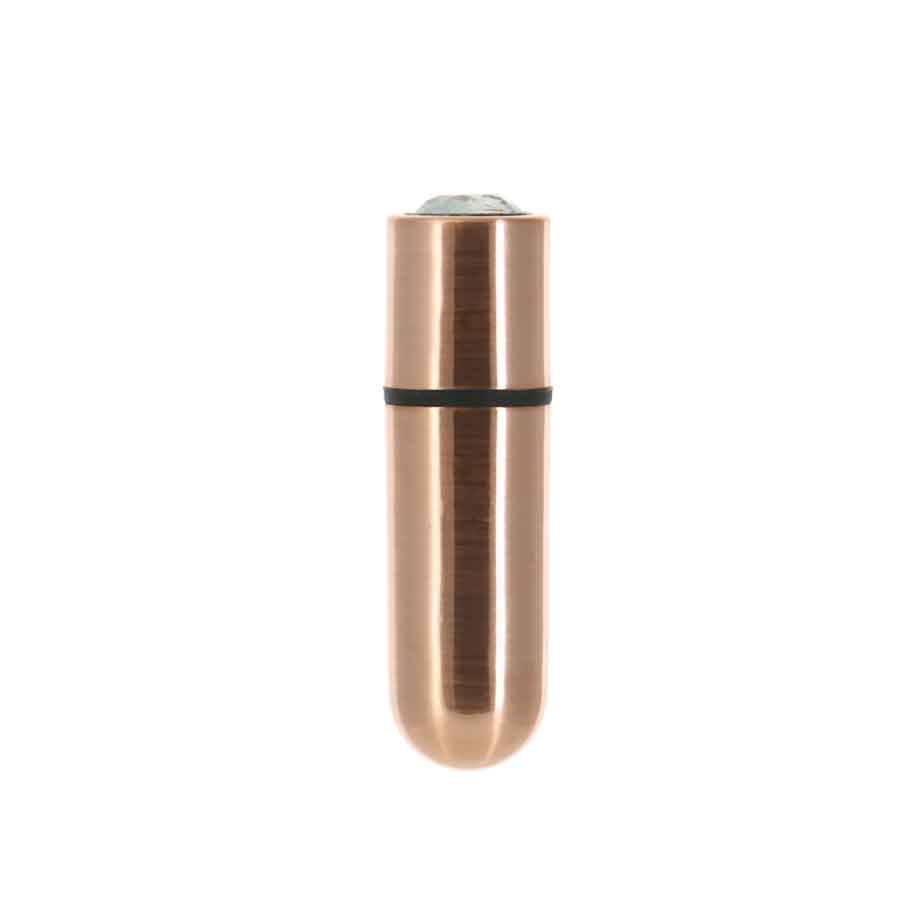 Bullet de première classe - Vibrateur de balle 2,5" avec porte-clés - Or rose image 1