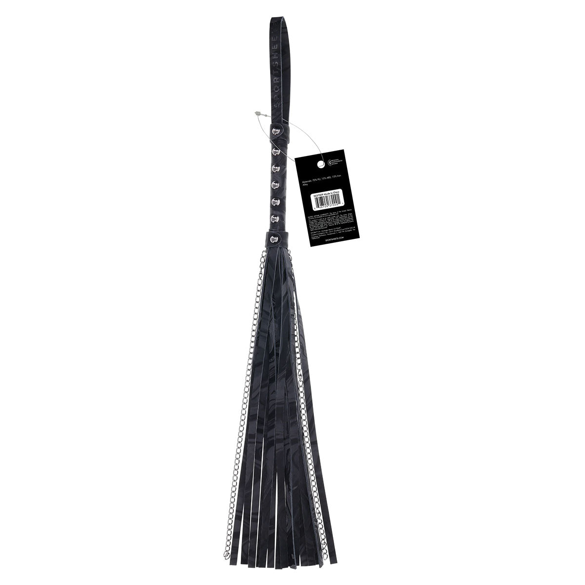 SportSheets Velvet Noir Chain Flogger