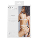 Adore By Allure - Ciara - Bralette Choker &amp; Pantalon ouvert avec jarretières - Rose - OS image 4