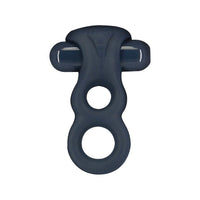 LUX active® Triad – 4.5" Vibrating Dual Cock Ring – Remote Included