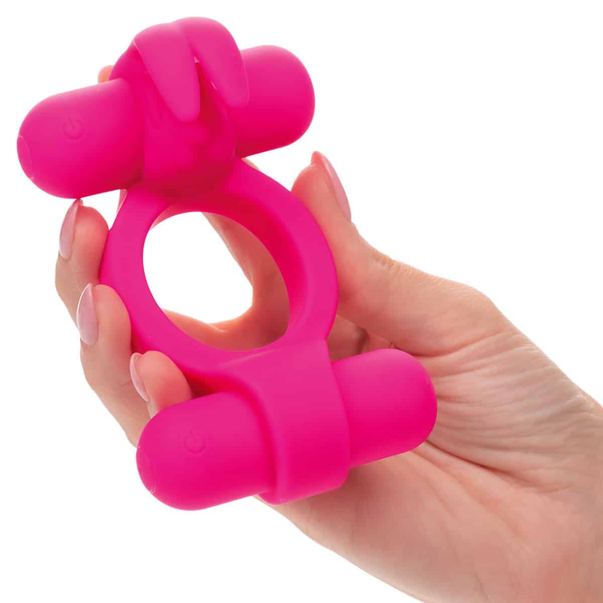 CalExotics® Silicone rechargeable Lapin de roche – rose image 0