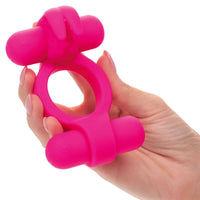 CalExotics® Silicone Rechargeable Rockin' Rabbit – Pink