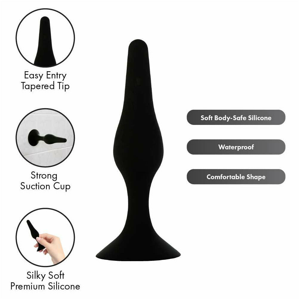 Pure Love® - Plug anal silicone - Noir image 2