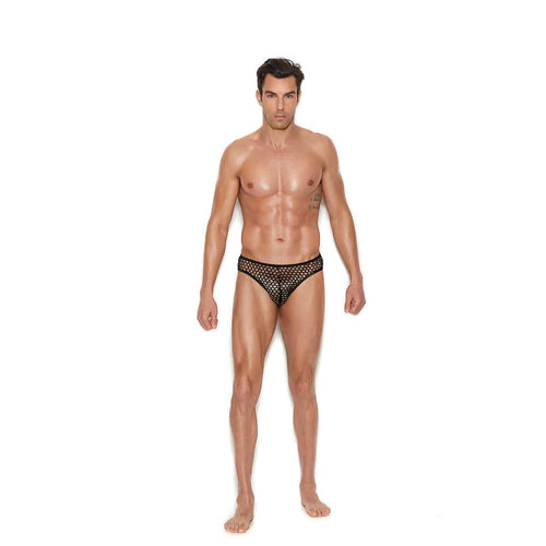 Moments élégants - Raah – Filet de pêche pour hommes Brief-Back - Noir - L/XL image 0