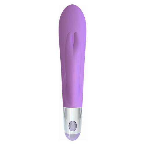 Mae B Belles vibrations - Lapin en forme de toucher doux Vibrateur double - violet image 0