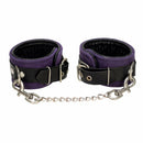 Peine pourpre Suede Bondage Cuffs de cheville image 0