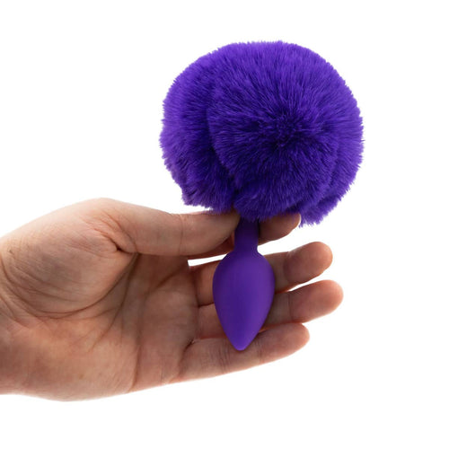 Pure Love® - Bunny moelleux Plug anal en silicone - violet image 0