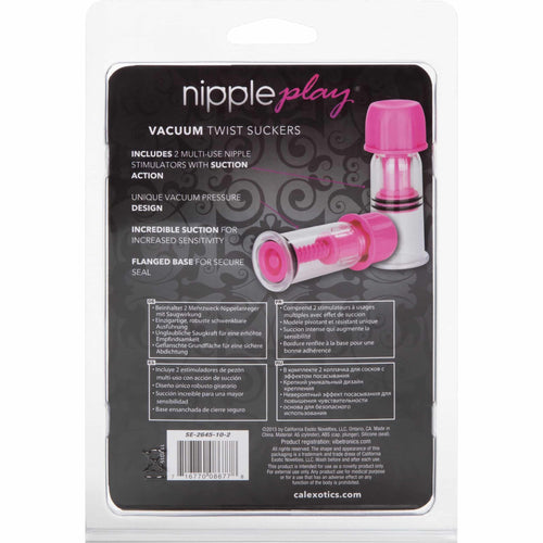 CalExotics® Mamelons jouer à l'aspirateur Twist Suckers - Rose image 3