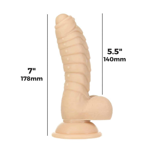 Pure Love® - Ben - Dildo avec boules – Beige image 5