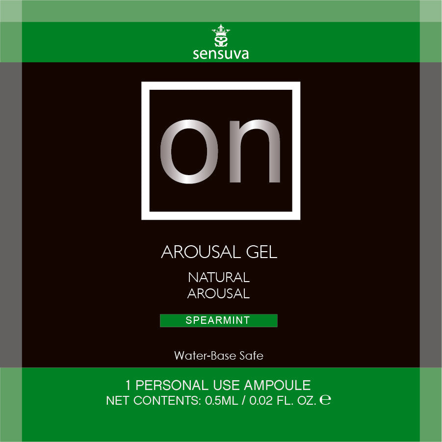 Sensuva ON pour son gel d'excitation - Foils et affichage - 100 pc - 0,13 oz