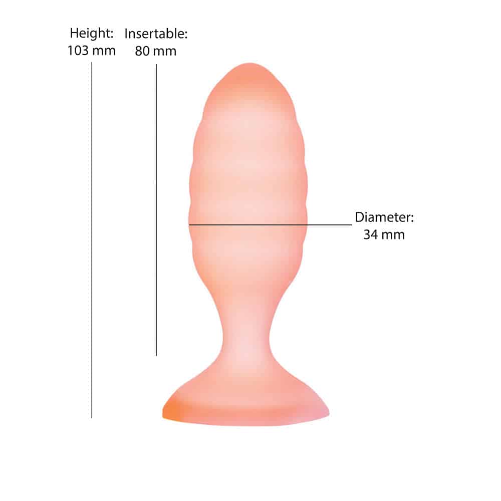 Moutons Connecteur en silicone pour anal – orange image 2