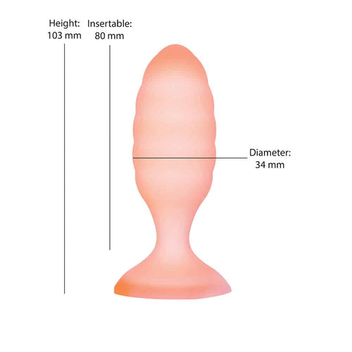 Moutons Connecteur en silicone pour anal – orange image 2