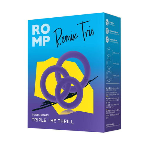 ROMP - Trio de remix Anneaux mâles – Violet image 0