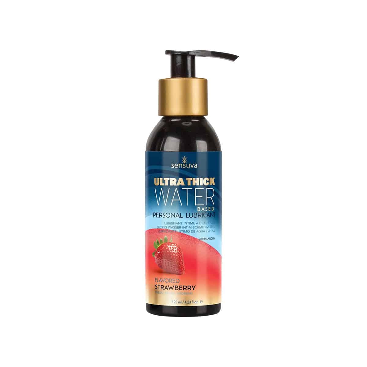 Sensuva Ultra-Thick Water-Based – Hydratant personnel - Fraise - 4,2 oz image 0