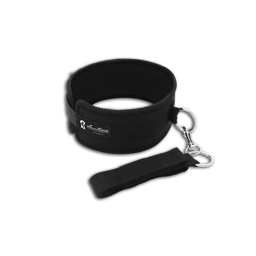 Collier et jeu de laisses Fetish Lux - Noir image 1