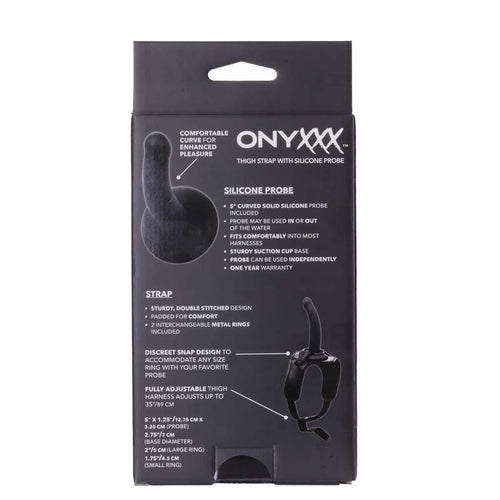Sangle haute CalExotics® Onyxxx avec sonde en silicone – Noir image 3