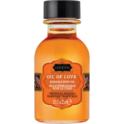 Kama Sutra Huile d'amour - Huile de corps Kissable - Mangue tropicale - 22 ml / 0.75oz