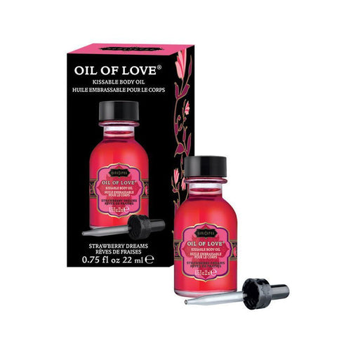 Kama Sutra Huile d'amour - Huile du corps Kissable - Rêves de fraises - 22 ml / 0.75oz