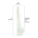 Perle de toxicomanie 7,5" Dildo avec boules image 3