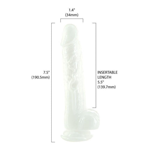 Perle de toxicomanie 7,5" Dildo avec boules image 3