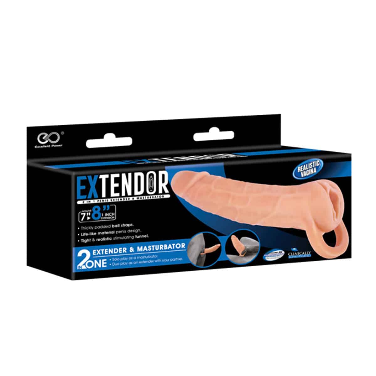 Excellent extenseur de puissance 2 en 1 Penis Extender &amp; Masturbateur image 3