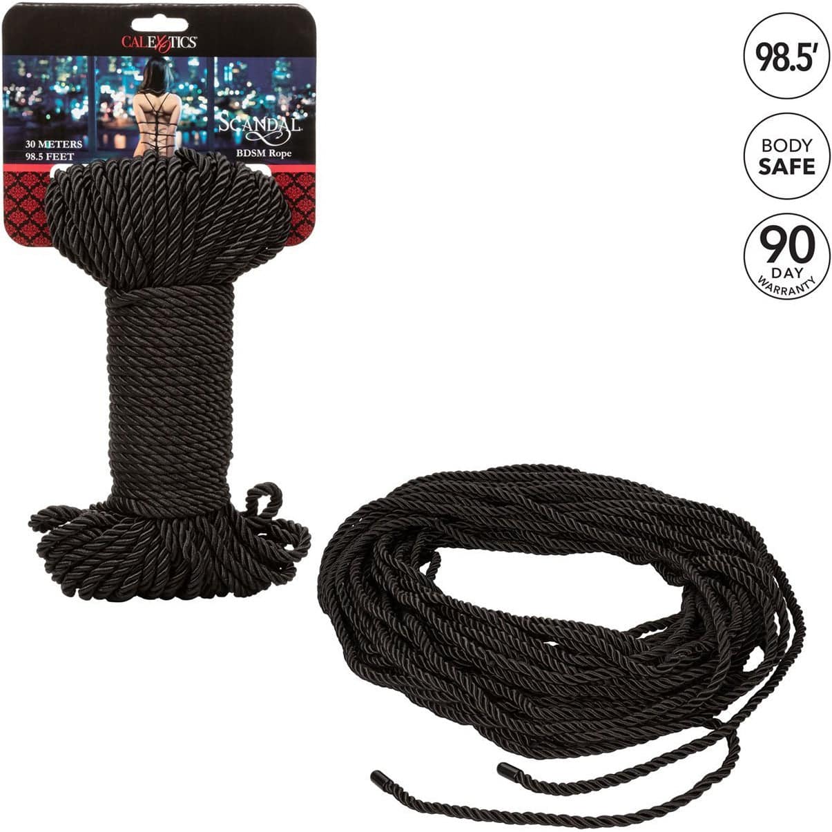 CalExotics® Scandal BDSM Corde – Noir – 30 mètres image 5