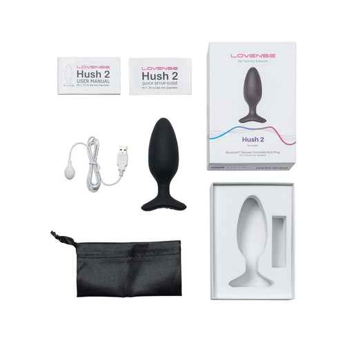Lovense Hush 2 – 1,75 po. Bouton vibrant Bluetooth – Noir image 4