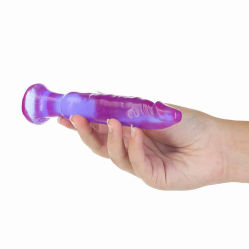 Jellies de cristal Doc Johnson – Dildo anal de 5,5 pouces – violet image 1