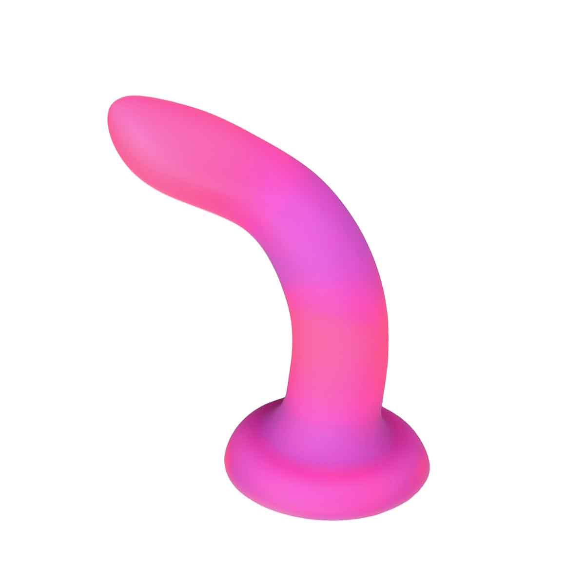 Rave par toxicomanie - 8" Glow in the Dark Dildo - Rose Purple image 3