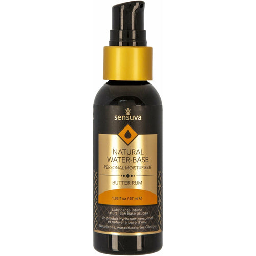 Sensuva Natural Water-Based – Hydratant personnel aromatisé - 1,9 oz - Butter Rum image 0