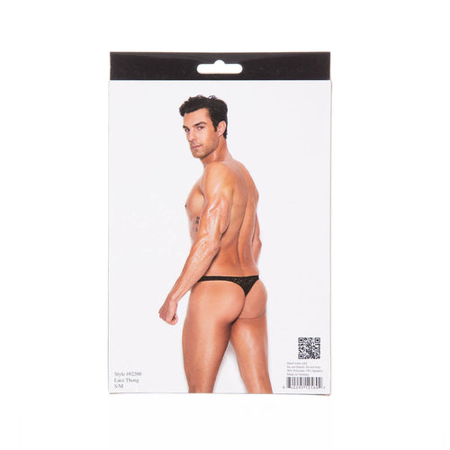 Moments élégants – La collection Vivace Raah – Dentelle String - Noir - S/M