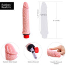 Pure Love® - Dildo vibrant réaliste - 6 po. image 4