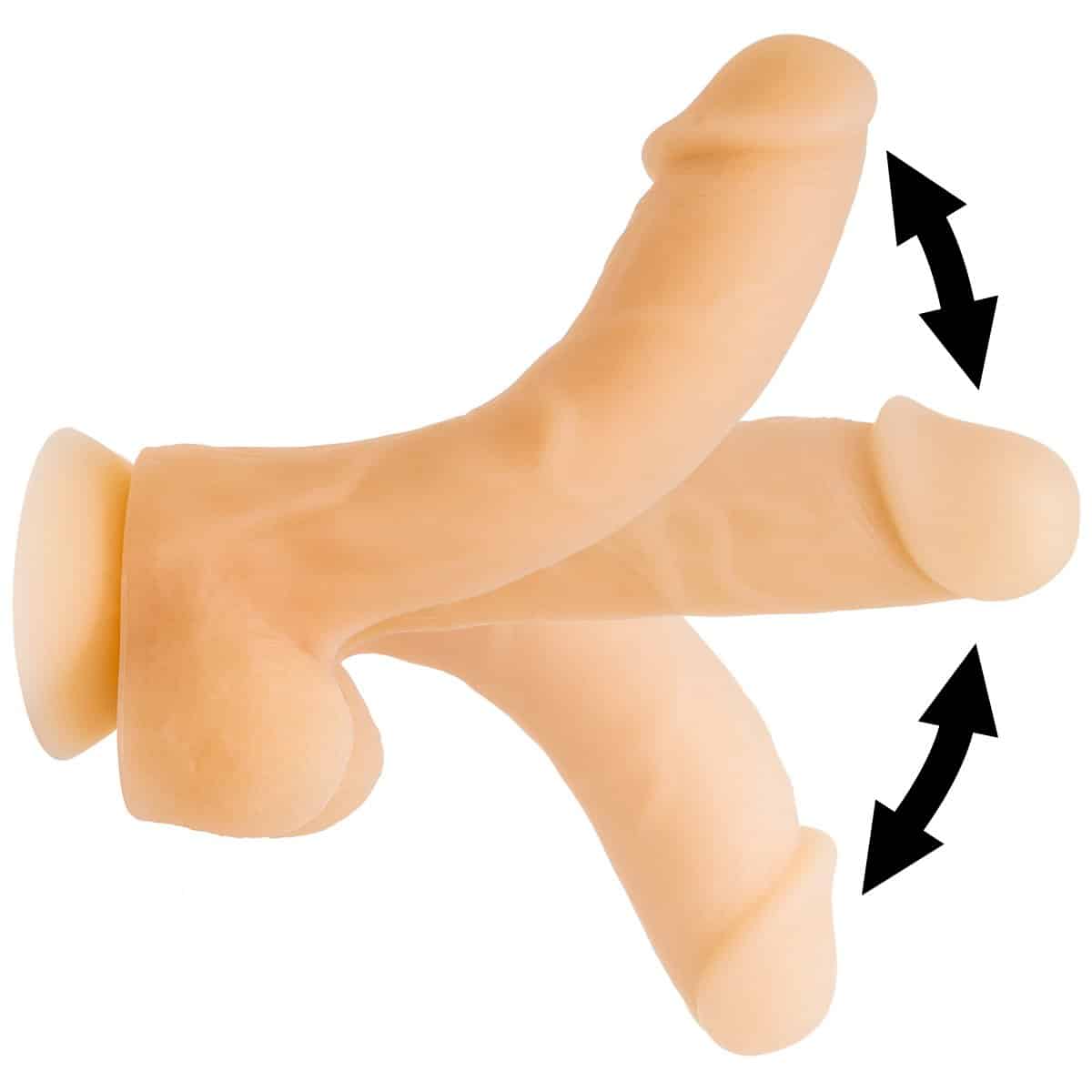 Dépendance David Dildo de silicone bendable image 2