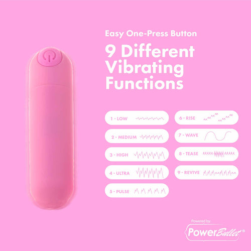 Pure Love® - Bulle de puissance rechargeable avec boîtier en silicone - Rose image 1