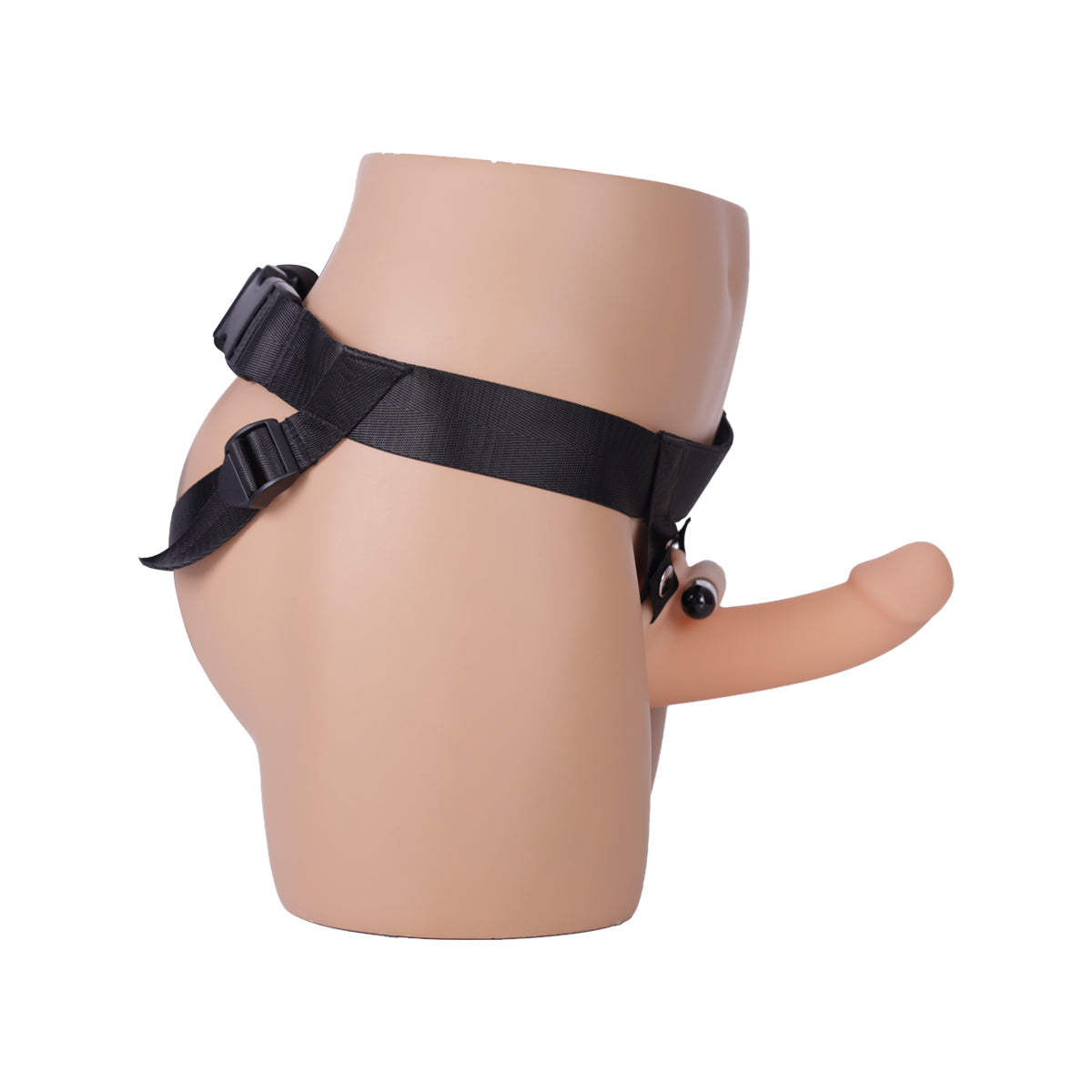 Dépendance – Sangle de dong creuse en silicone – Beige