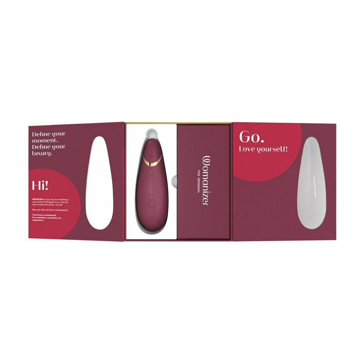 Womanizer Premium 2 – Stimulateur clitoridien – Bordeaux image 5