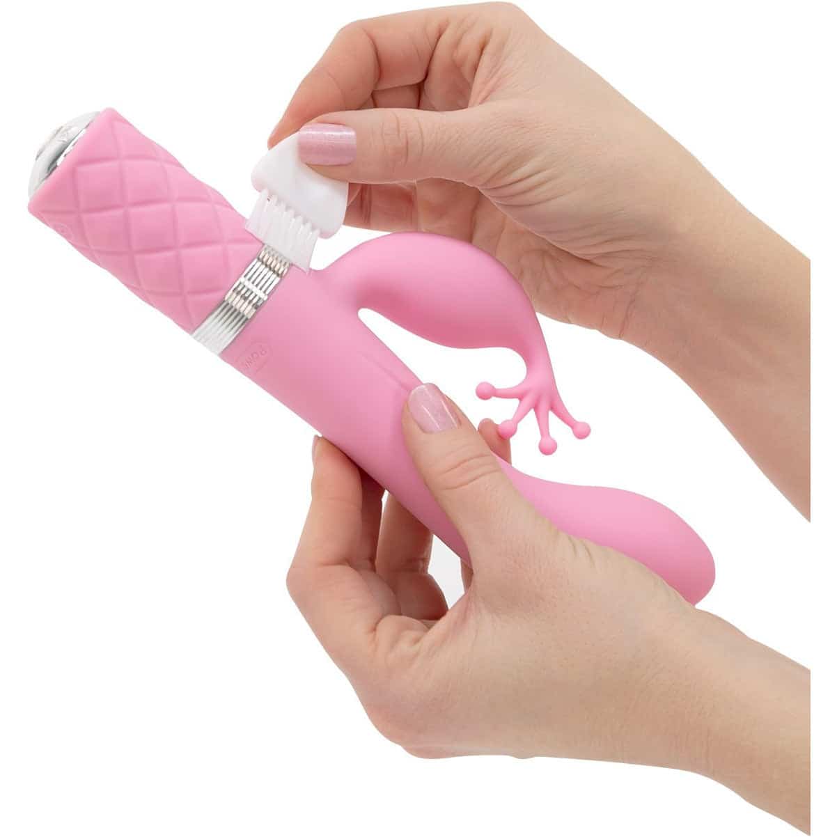 Oreiller Talk Kinky - Dual Massager - Rose image 2