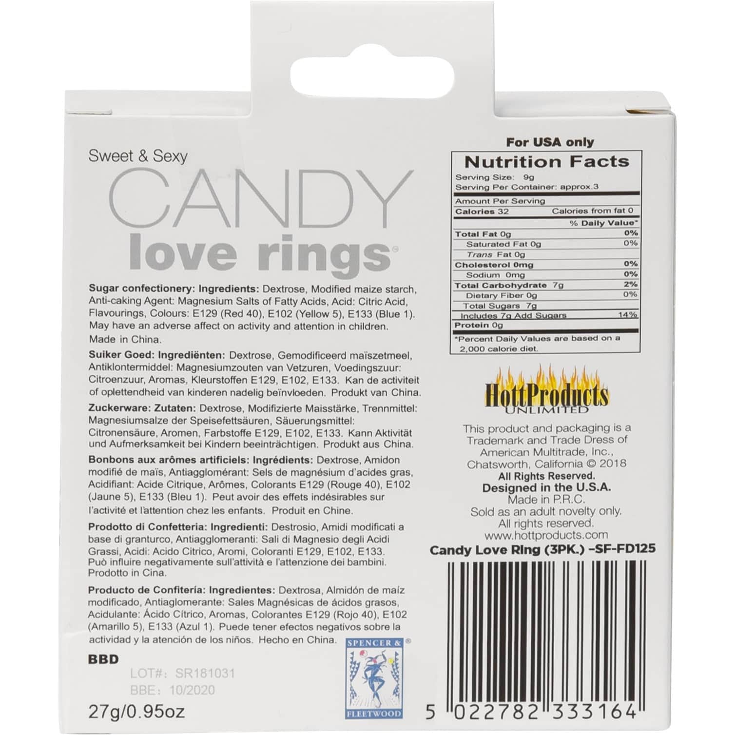 Produits chauds Coq aux bonbons comestibles Anneau image 1