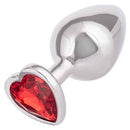 CalExotics® Jewel Large Ruby Plug Coeur - Ruby image 4