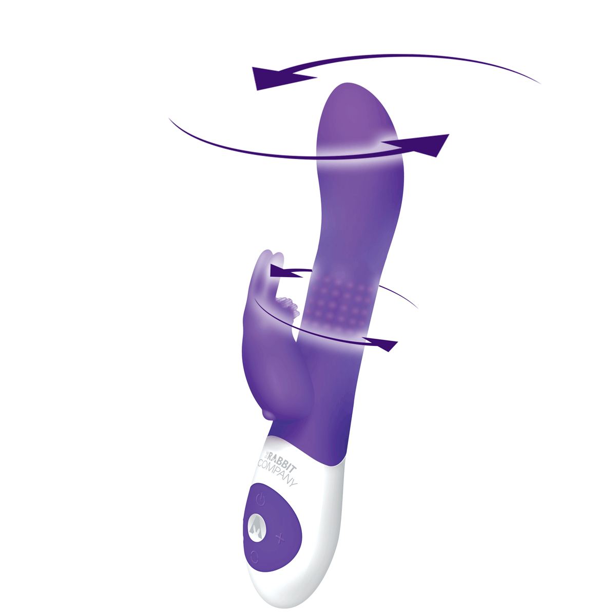 La compagnie de lapin Perle Vibrateur de lapin - violet