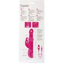 e. Vibrateur de lapin classique - rose