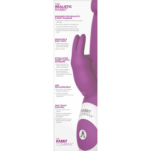 La compagnie Rabbit Vibrateur réaliste Rabbit - Rose profonde