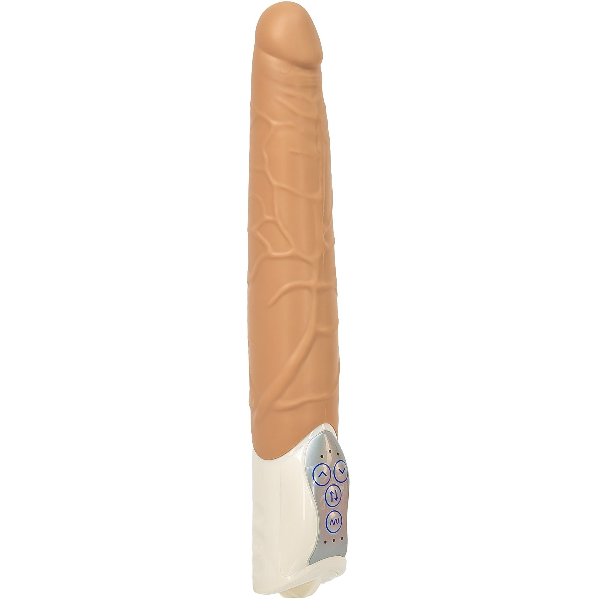 Sept créations Long John Thrusting Vibrator - 11" - Beige image 1