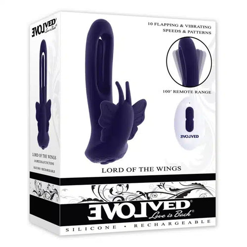 Lord Of The Wings - Silicone Rechargeable - Purple image 2