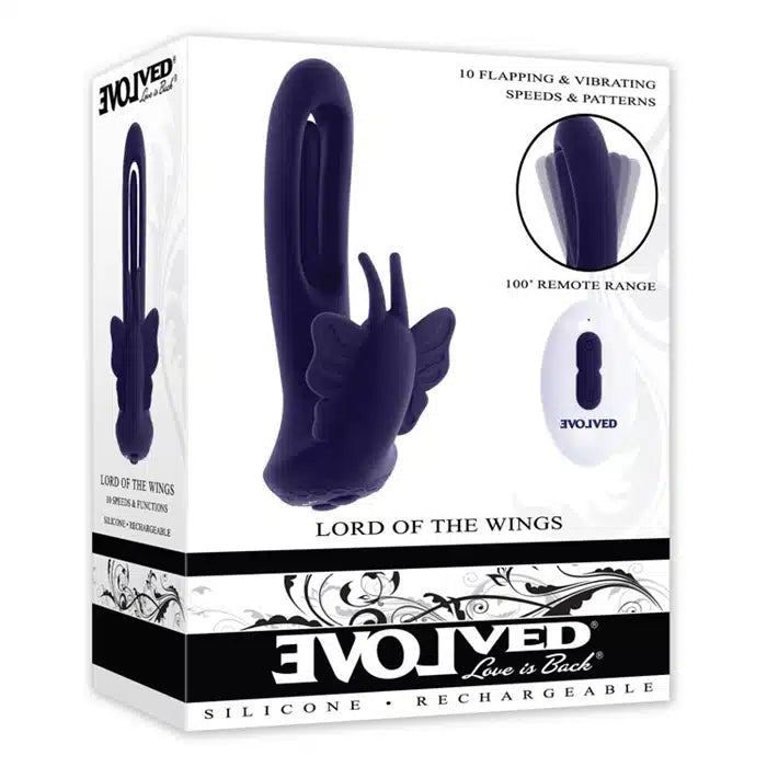 Lord Of The Wings - Silicone Rechargeable - Purple image 2