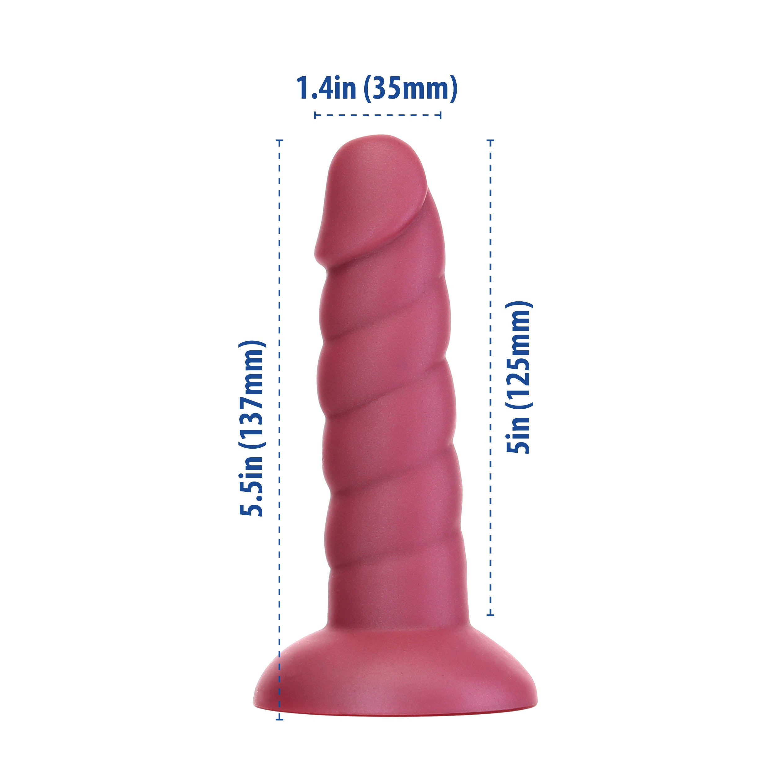 Fantasie de la toxicomanie – Licorne Dildo – 5,5 – Rose image 2
