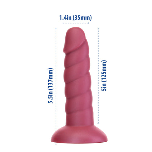 Fantasie de la toxicomanie – Licorne Dildo – 5,5 – Rose image 2
